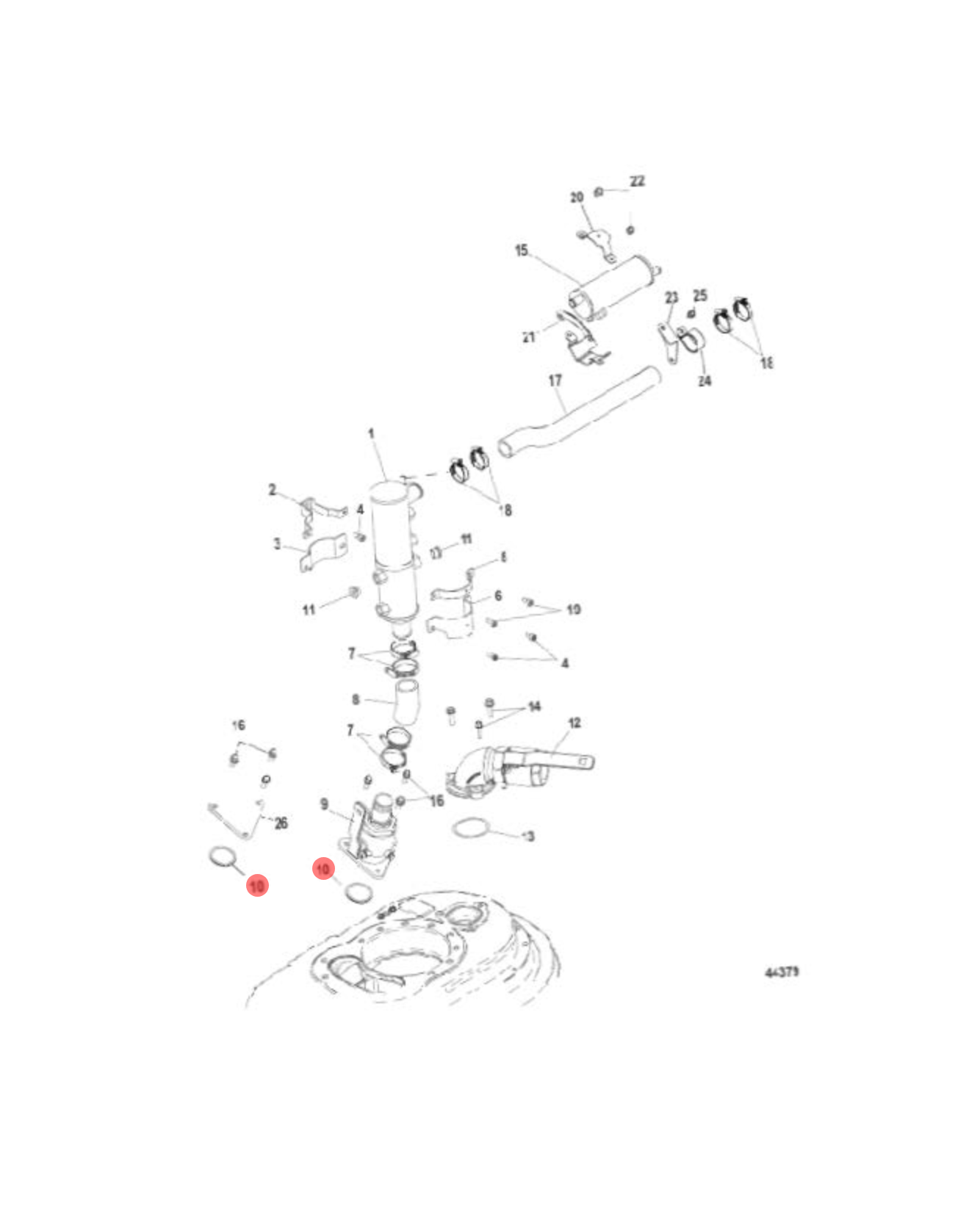 10. O-RING - 20826