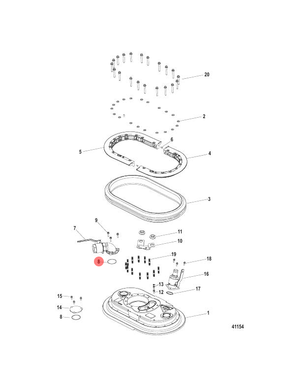 8. O-RING - 38106