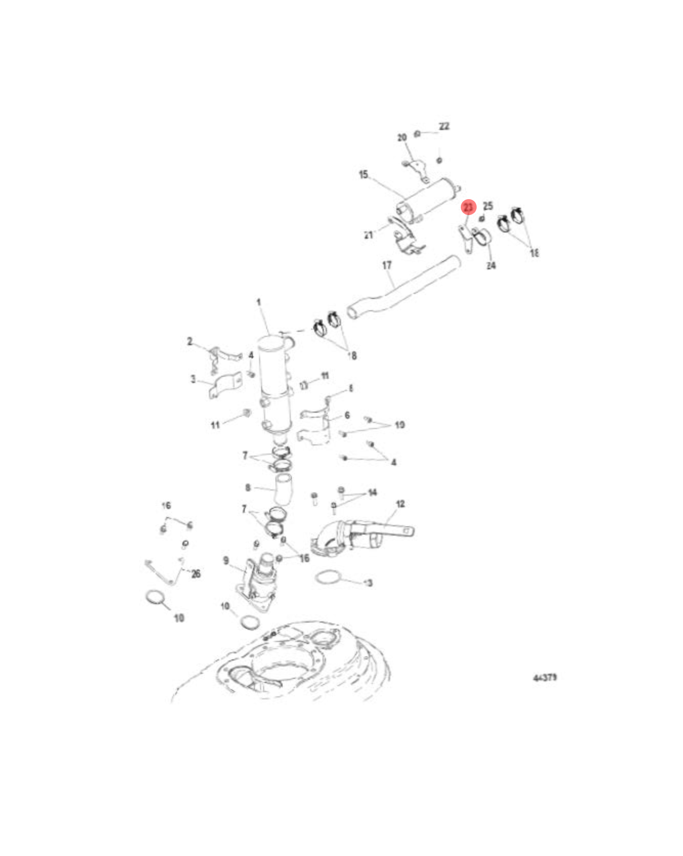 23. BRACKET - 8M0026220