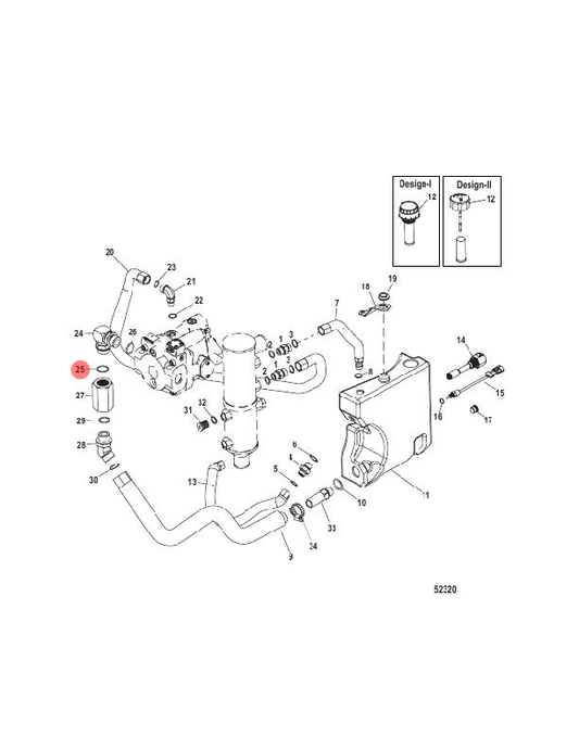10. 25. 26. 29. O-RING - 8M0047403