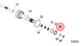 Zeus Large Prop Nut Kit - 8M0119410