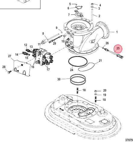 Mercury Temperature Sensor - 8M0148665