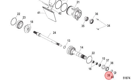 39. THRUST WASHER REAR - 805101T
