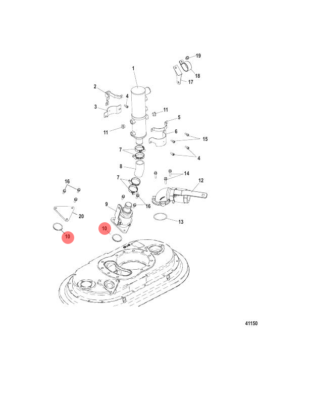 10. O-RING - 20826
