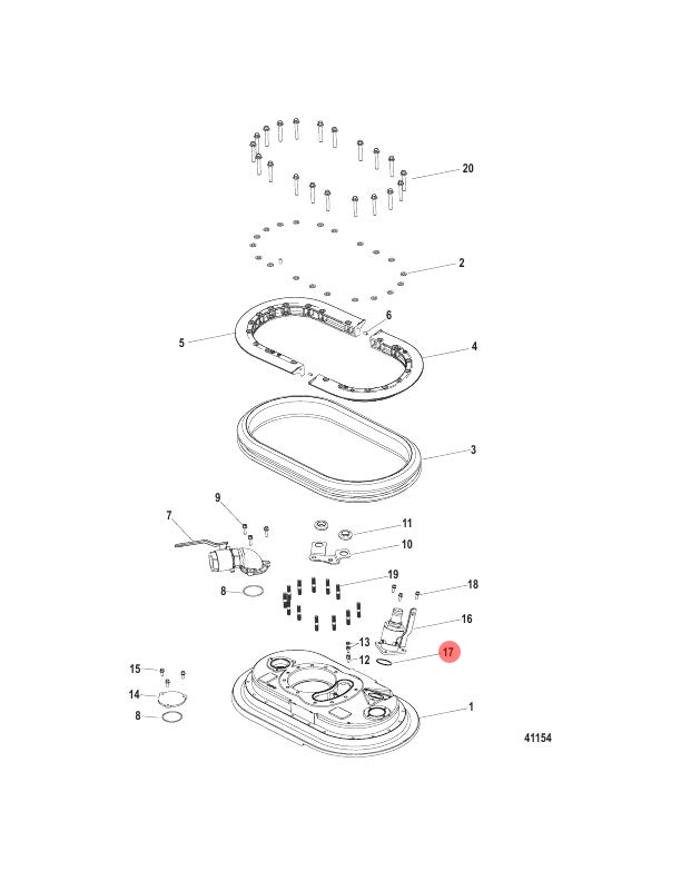 17.  O-RING - 20826