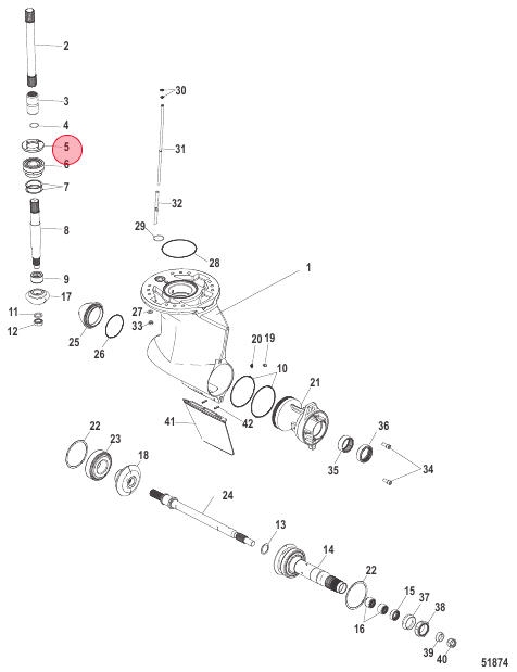 Zeus Driveshaft Nut - 879148T06