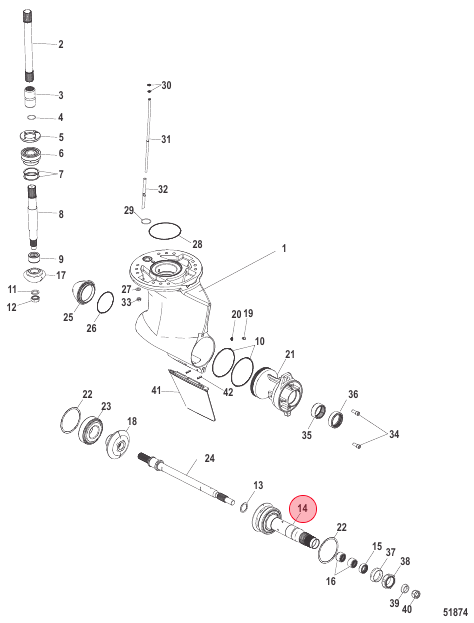 Zeus Prop Shaft Gear Set