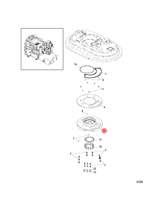 5. KING PIN ADAPTER PLATE - 879150A78