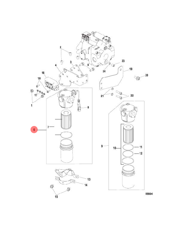 6. FILTER ASSEMGBLY - 879345T52