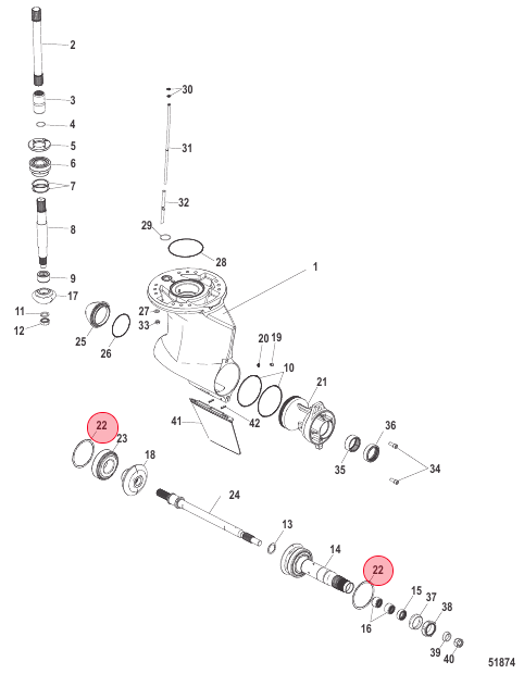 Zeus Gearcase Shim sets