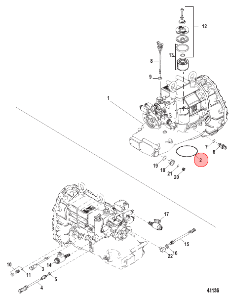 Mercury Transmission O-Ring - 8M0007664