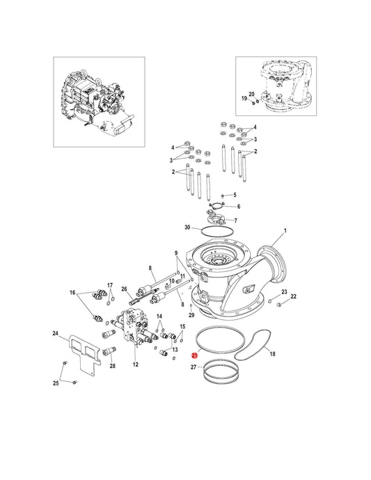 21. O-RING - 8M0007701