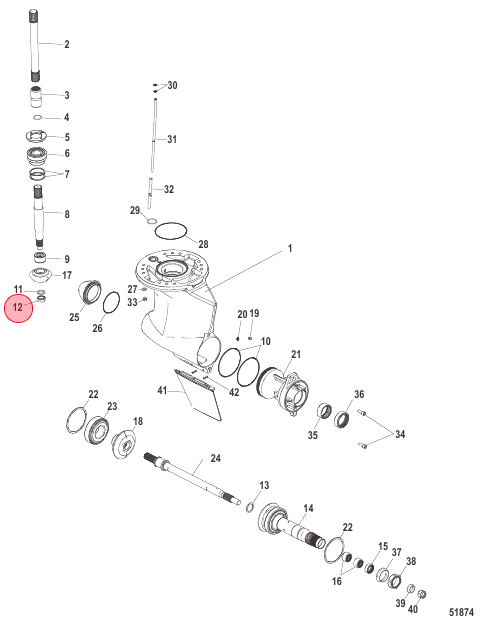 Zeus Driveshaft Nut - 8M0022754