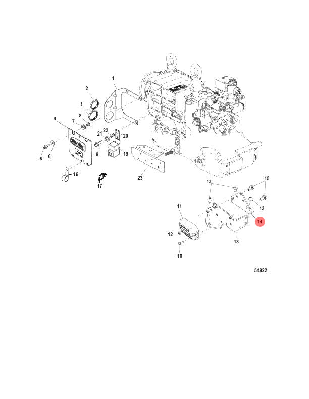 14. 8M0035842 - BRACKET