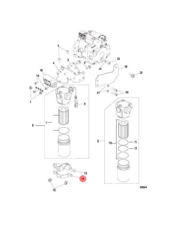 14. BRACKET - 8M0038623