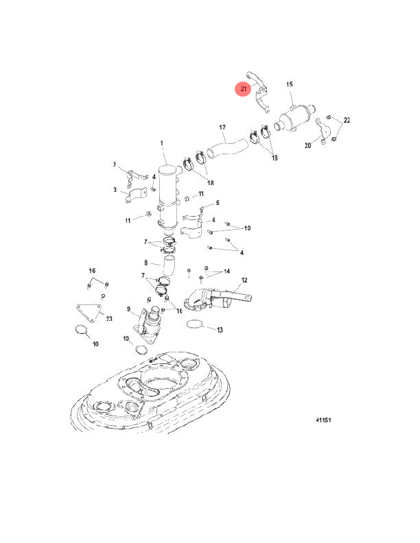 21. BRACKET - 8M0040165