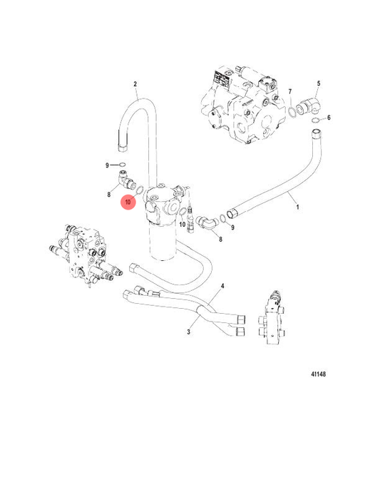 10. O-RING - 8M0047402