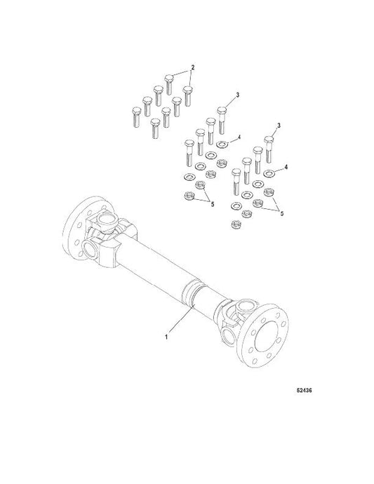 Driveshaft Extension QSM - 8M0076233