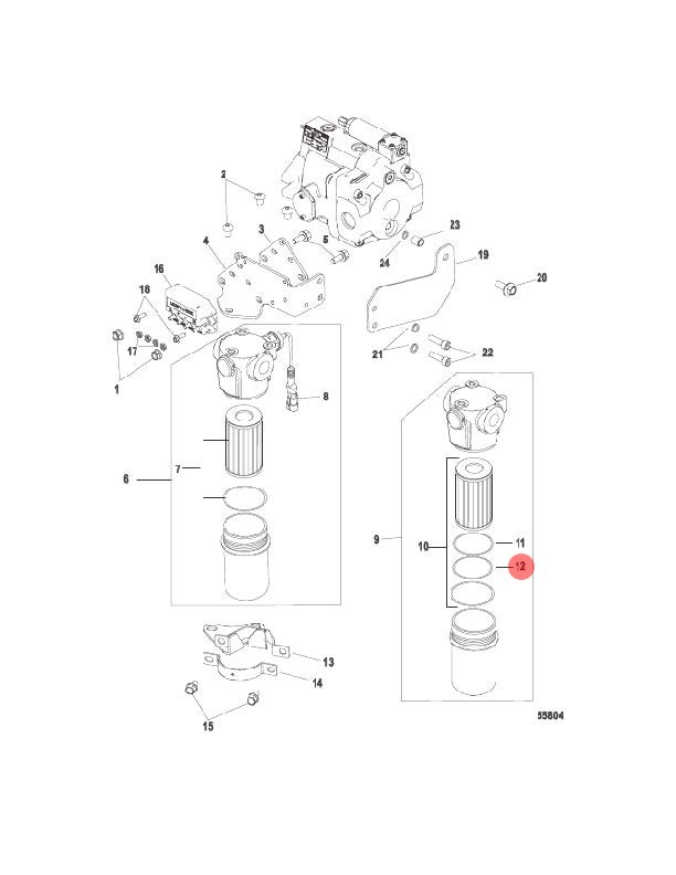 12. O-RING - 8M0088857